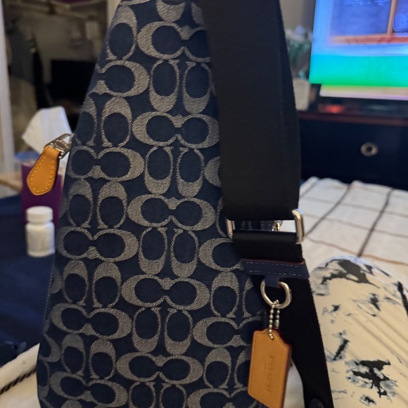 Dominic sling pack in signature denim - Picture 4 of 5